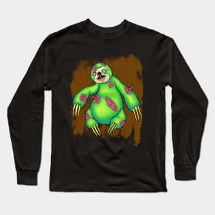Zombie Sloth Long Sleeve T-Shirt